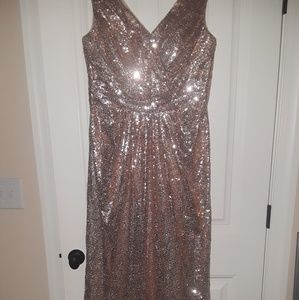 Rose gold formal gown